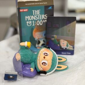 POP MART THE MONSTERS Labubu - 1:00 A.M. 1AM Series Figures MUSIC TIME